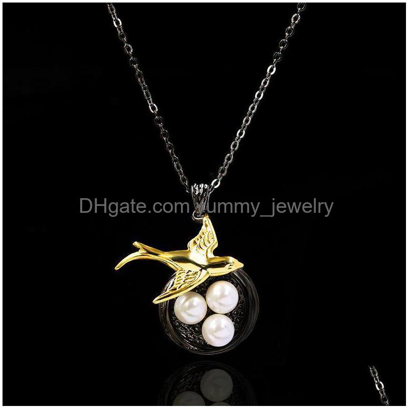 Pendant Necklaces Creative Swallow Shape Simation Pearl Necklace For Women Fashion Exquisite Female Sweater Chain Jewelrypendant Dro Dhw72
Pendant Necklaces Creative Swallow Shape Simation Pearl Necklace For Women Fashion Exquisite Female Sweater Chain Jewelrypendant Dro Dhw72