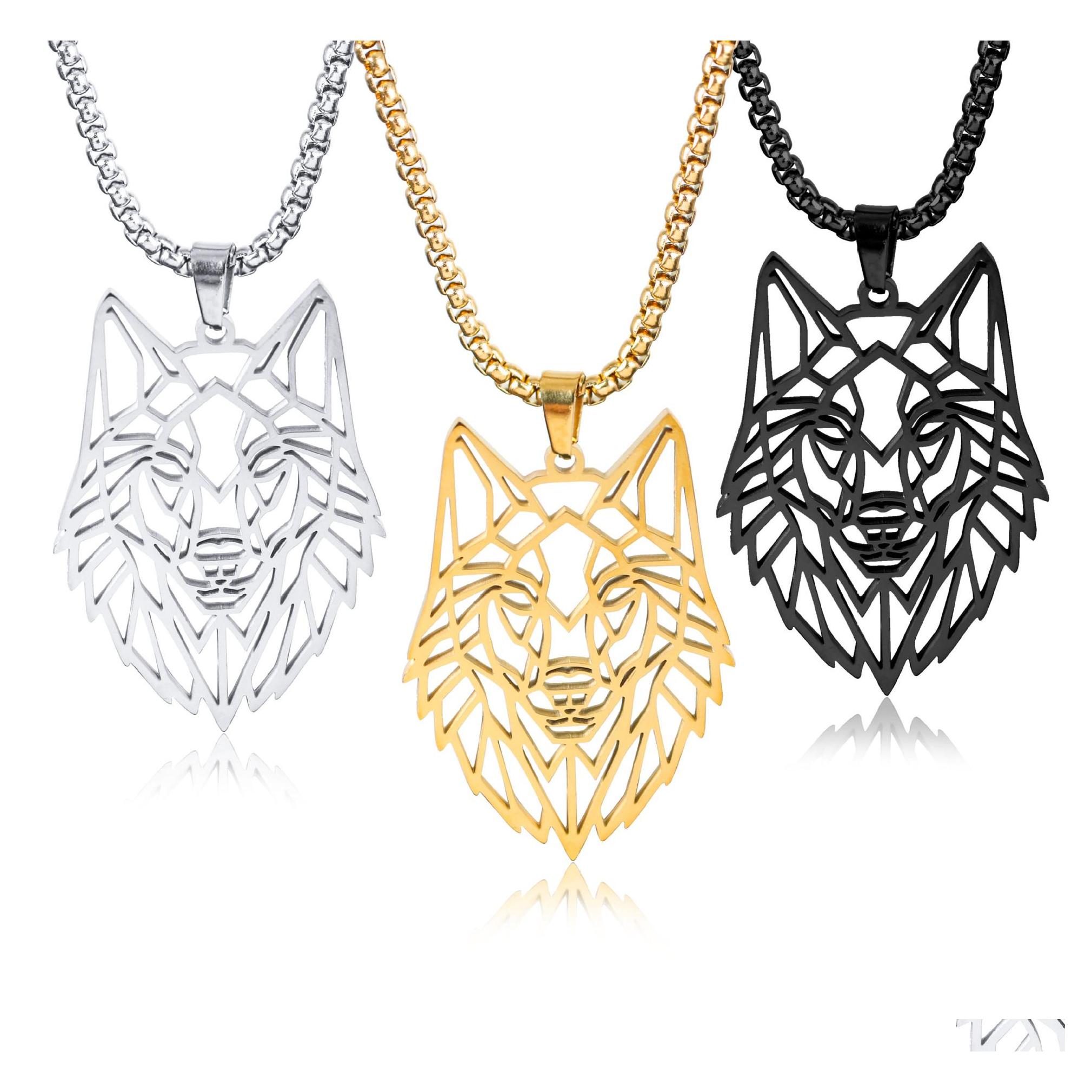 Pendant Necklaces Hollow Wolf Head Necklace For Men Personality Punk Style Stainless Steel Jewelry Drop Delivery Pendants Ot1Vy
Pendant Necklaces Hollow Wolf Head Necklace For Men Personality Punk Style Stainless Steel Jewelry Drop Delivery Pendants Ot1Vy