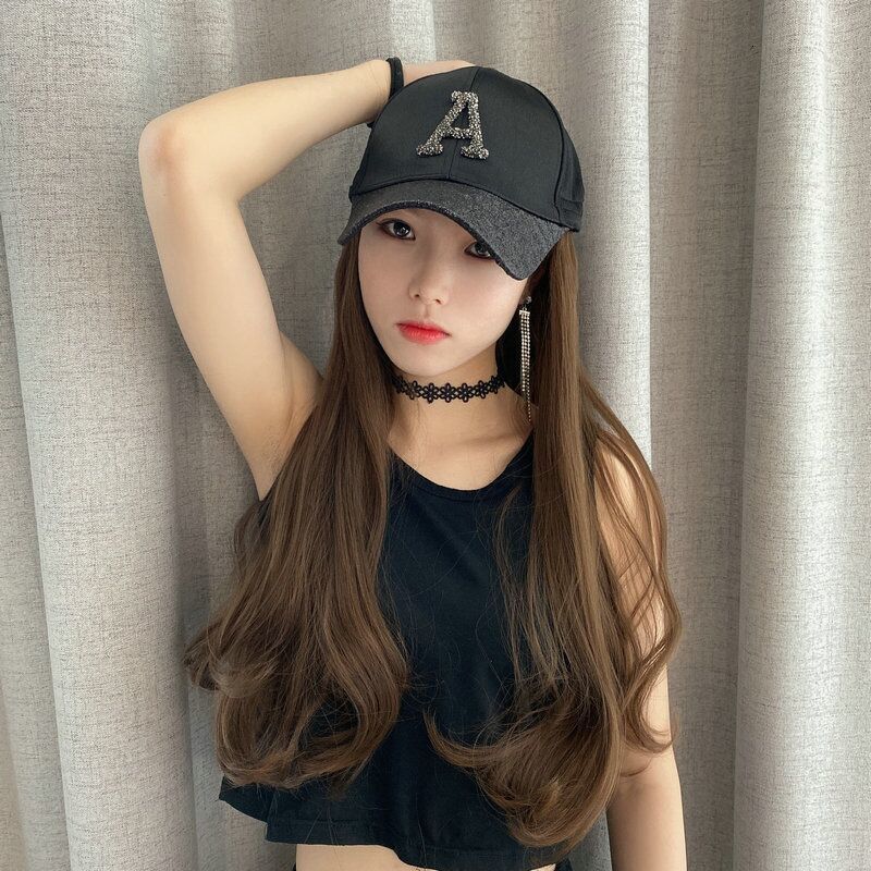 Ball Caps Letter Baseball Cap With Hair Attached For Women Curly Wavy Long Hairpiece Hat Adjustable Wig Extensions 230203, 2 white d style
Ball Caps Letter Baseball Cap With Hair Attached For Women Curly Wavy Long Hairpiece Hat Adjustable Wig Extensions 230203, 2 white d style