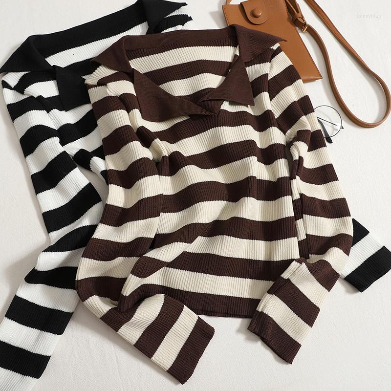 Women's Sweaters Hikigawa Chic Fashion Women Autumn Versatile Slim V Neck Striped Knit Sweater Inner Long Sleeve Bottoming Pullover Top, Black
Women's Sweaters Hikigawa Chic Fashion Women Autumn Versatile Slim V Neck Striped Knit Sweater Inner Long Sleeve Bottoming Pullover Top, Black