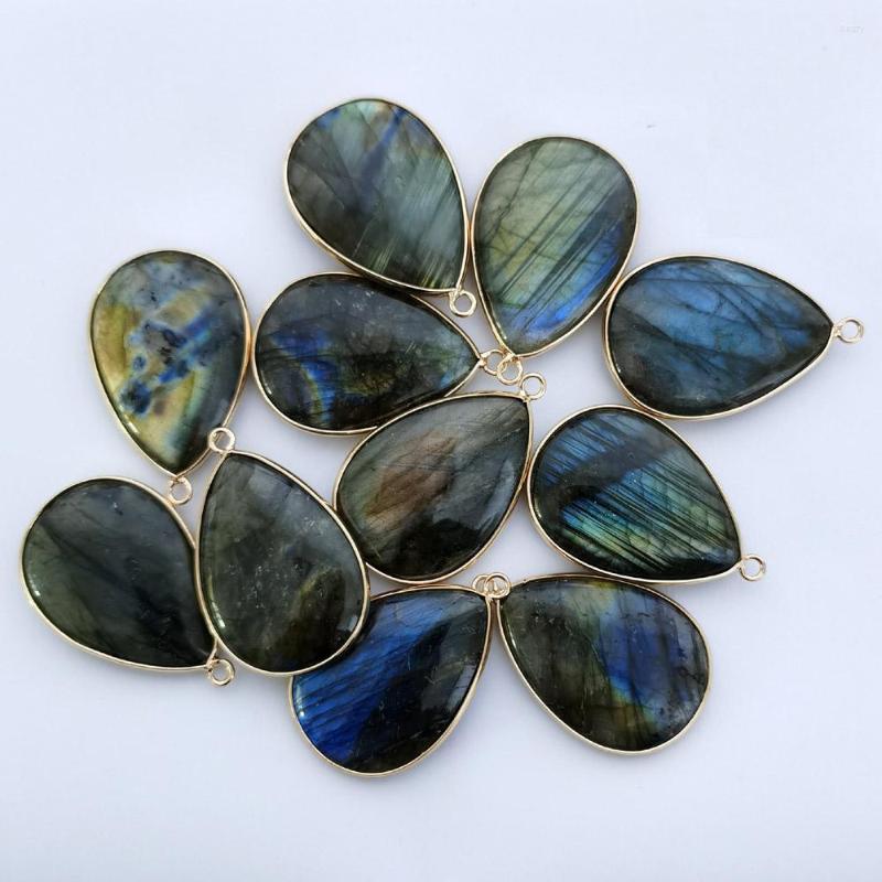 Pendant Necklaces Fashion Good Quality Natural Labrador Feldspar Water Drop Edging Gold Color Charms Pendants For Jewelry Making 6pcs
Pendant Necklaces Fashion Good Quality Natural Labrador Feldspar Water Drop Edging Gold Color Charms Pendants For Jewelry Making 6pcs