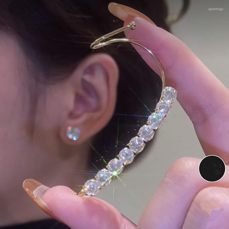 Backs Earrings Super Shining Zircon Ear Cuff Asymmetrical Female Fashion Luxury Design Temperament Clip Party Wedding Jewelry Gift
Backs Earrings Super Shining Zircon Ear Cuff Asymmetrical Female Fashion Luxury Design Temperament Clip Party Wedding Jewelry Gift