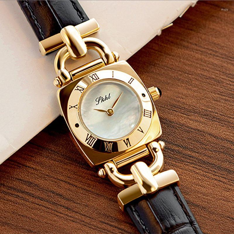 Wristwatches Woman Watch Fashion Retro Quartz Genuine Leather Belt Waterproof Square Case Japanese Movement Ladies For Schoolgirl, 3622black
Wristwatches Woman Watch Fashion Retro Quartz Genuine Leather Belt Waterproof Square Case Japanese Movement Ladies For Schoolgirl, 3622black