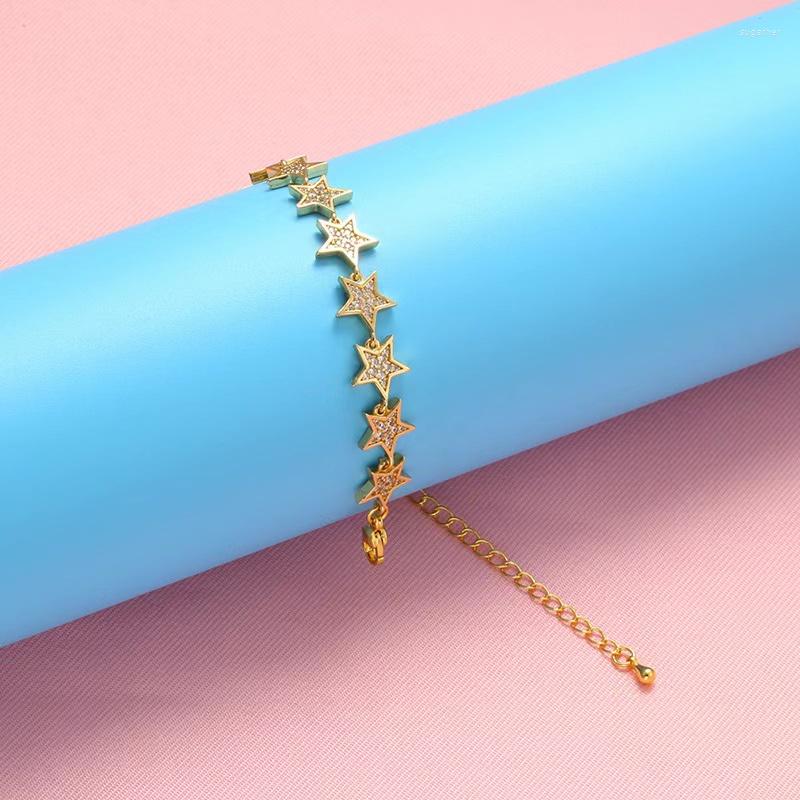 Link Bracelets EYER Luxury Sale Fashion Star Shaped Hand Jewelery Accessories Women Ladies Jewellery Made With CZ Cubic Zircon
Link Bracelets EYER Luxury Sale Fashion Star Shaped Hand Jewelery Accessories Women Ladies Jewellery Made With CZ Cubic Zircon