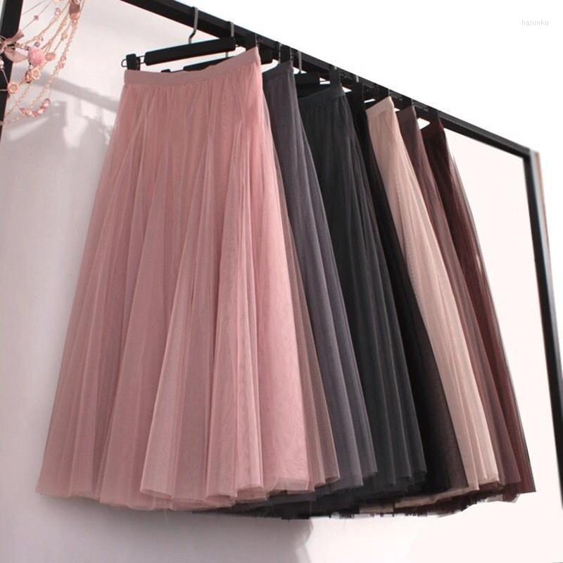 Skirts Spring Autumn Summer Holiday Beach Women Long Midi Skirt Fashion Ladies Elastic High Waist Tulle Mesh Pleated Tutu
Skirts Spring Autumn Summer Holiday Beach Women Long Midi Skirt Fashion Ladies Elastic High Waist Tulle Mesh Pleated Tutu