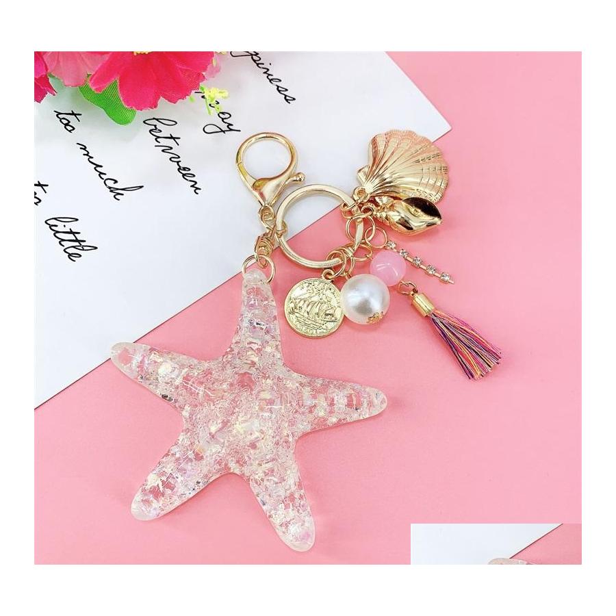 Key Rings Fantasy Cartoon Sea World Pearl Shell Starfish Keychain Pentagram Crystal Chain Ladies Bag Car Alloy Pendant Jewelry 88C3 Dhftc
Key Rings Fantasy Cartoon Sea World Pearl Shell Starfish Keychain Pentagram Crystal Chain Ladies Bag Car Alloy Pendant Jewelry 88C3 Dhftc