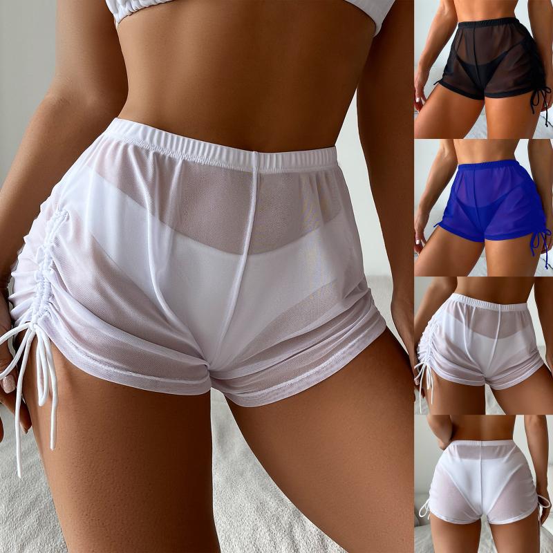Women' Swimwear Women Side Drawstring Mesh Cover Up Shorts Beach Wrap Bikini Wraps Ups For Ruffle PantsWomen, White
Women' Swimwear Women Side Drawstring Mesh Cover Up Shorts Beach Wrap Bikini Wraps Ups For Ruffle PantsWomen, White