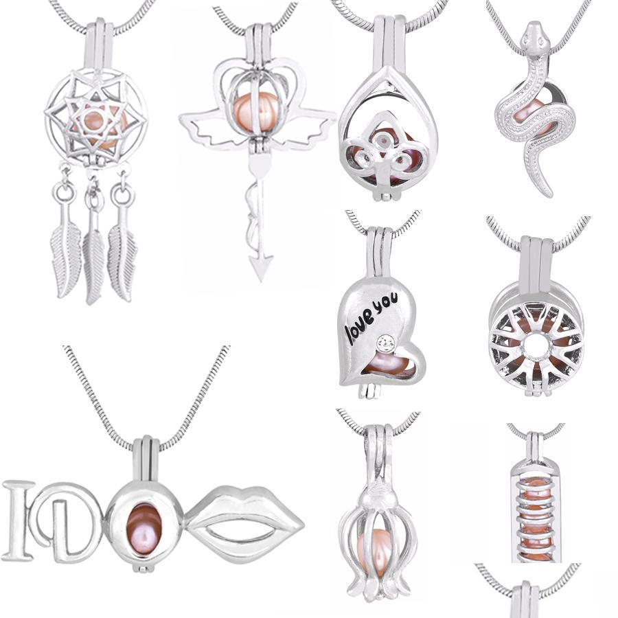 Pendant Necklaces New Personalized Style Pearl Cage Locket Stackable/Love Arrow///Wheel/Snake For Diy Necklace Wholesale 20Pcs/Lot D Dhi0J
Pendant Necklaces New Personalized Style Pearl Cage Locket Stackable/Love Arrow///Wheel/Snake For Diy Necklace Wholesale 20Pcs/Lot D Dhi0J