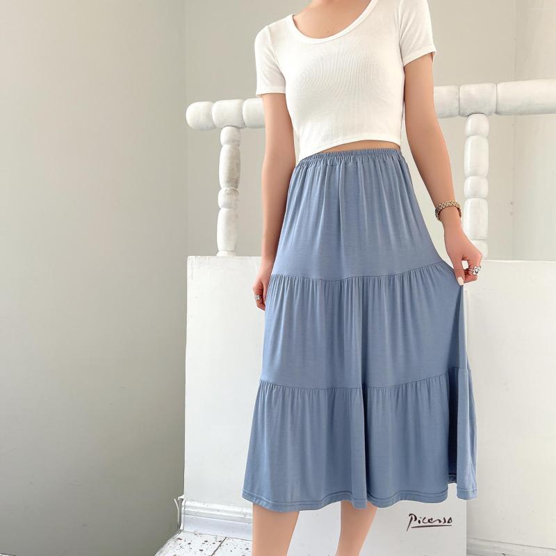 Skirts Women's Modal Splices Three Layer Cake Summer Dress Skirt Thin Elastic Loose Show, Black
Skirts Women's Modal Splices Three Layer Cake Summer Dress Skirt Thin Elastic Loose Show, Black