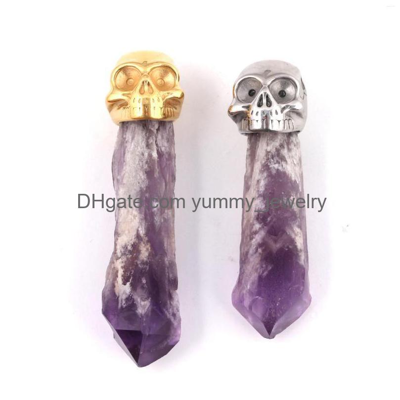 Pendant Necklaces Kft Natural Irregar Amethysts Crystal Quartz Stainless Steel Punk Style For Women Men Jewelry Drop Delivery Pendant Dhghi
Pendant Necklaces Kft Natural Irregar Amethysts Crystal Quartz Stainless Steel Punk Style For Women Men Jewelry Drop Delivery Pendant Dhghi