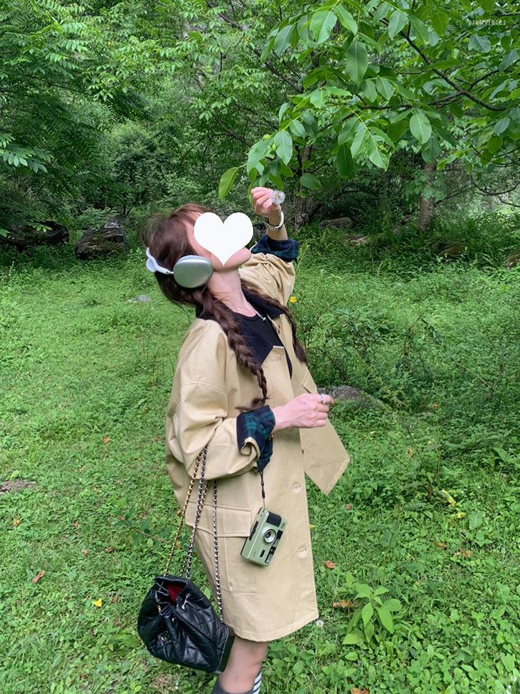 Women's Trench Coats 2023 Autumn And Winter Products Short Light Khaki Windbreaker Women's Stitching Contrast Color Versatile Loose
Women's Trench Coats 2023 Autumn And Winter Products Short Light Khaki Windbreaker Women's Stitching Contrast Color Versatile Loose