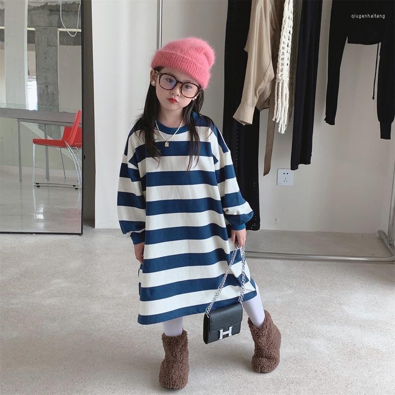 Girl Dresses 2023 Autumn Fashion Girls Striped Oversized Long Style Dress Kids Cotton Loose Sleeve, Green
Girl Dresses 2023 Autumn Fashion Girls Striped Oversized Long Style Dress Kids Cotton Loose Sleeve, Green