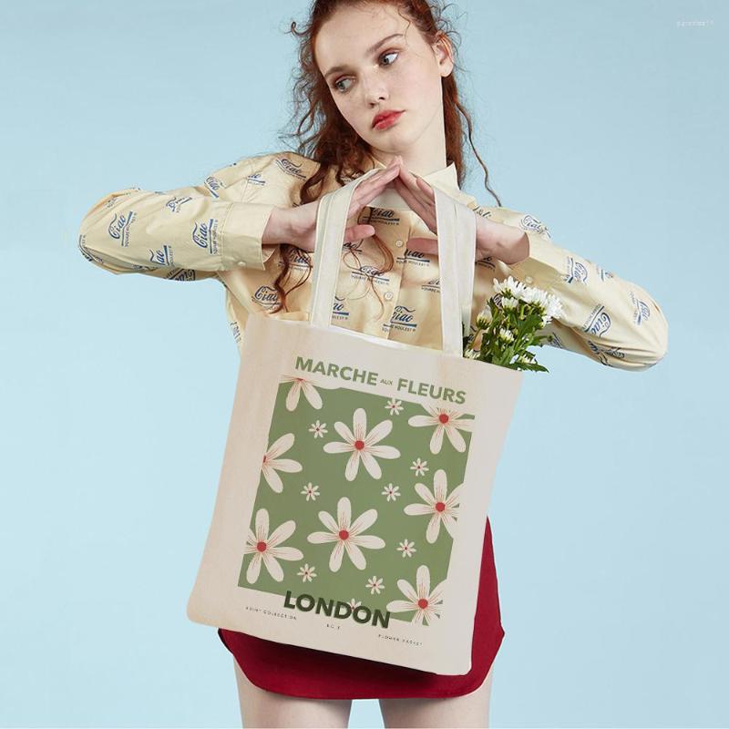 Shopping Bags Vintage Minimalist Flower Market Daisy Abstract Lady Tote Handbag Canvas Women Supermarket Decoration Shopper Bag
Shopping Bags Vintage Minimalist Flower Market Daisy Abstract Lady Tote Handbag Canvas Women Supermarket Decoration Shopper Bag