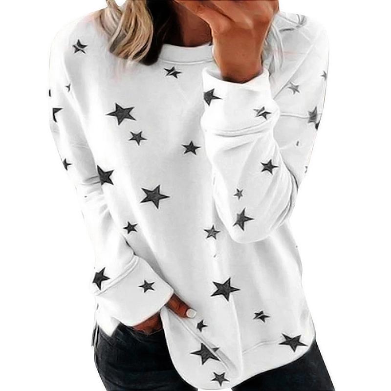 Women' T Shirts Star Print Shirt For Women Fashion Spring Summer Long Sleeve Casual O-neck Loose Tops Tees Plus Size Female Tshirt, Green
Women' T Shirts Star Print Shirt For Women Fashion Spring Summer Long Sleeve Casual O-neck Loose Tops Tees Plus Size Female Tshirt, Green