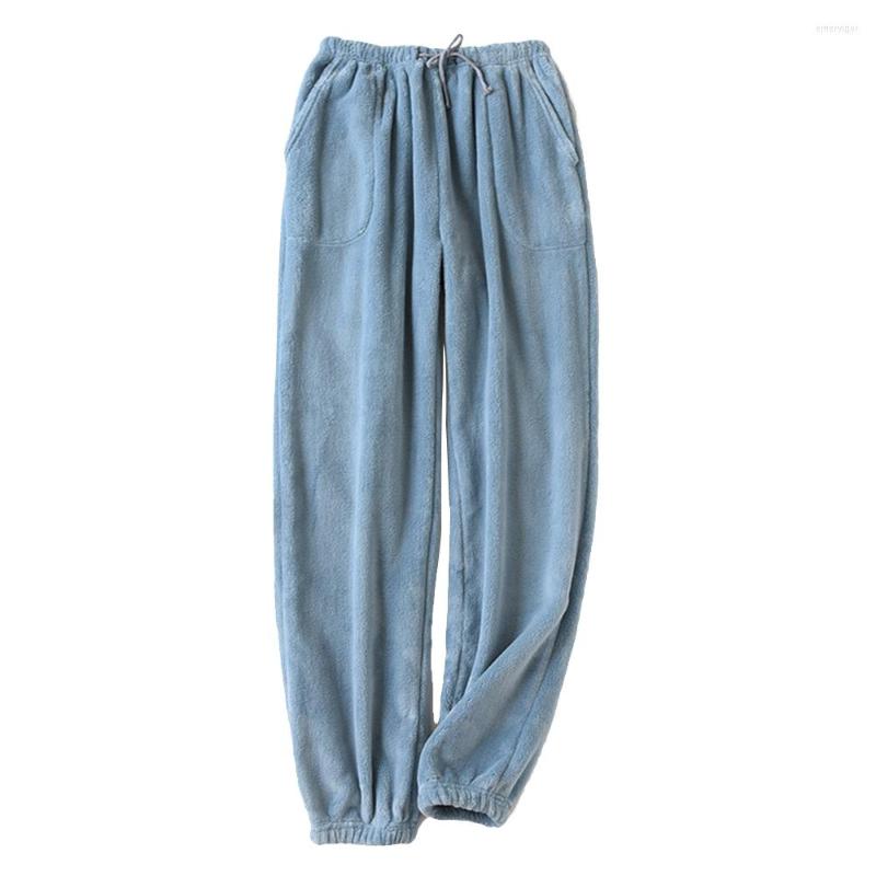 Men's Sleepwear Men Thicken Warm Pantsflannel Winter Drawstring Pocket Trousers Comfortable Fleece Pajamas Pants Soft Homewear, Black
Men's Sleepwear Men Thicken Warm Pantsflannel Winter Drawstring Pocket Trousers Comfortable Fleece Pajamas Pants Soft Homewear, Black