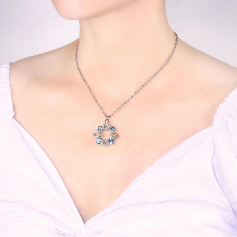 Choker Fashion Blue Austrian Crystal Necklace Stainless Steel Pendant For Women Birthday Friend Gift Jewelry
Choker Fashion Blue Austrian Crystal Necklace Stainless Steel Pendant For Women Birthday Friend Gift Jewelry