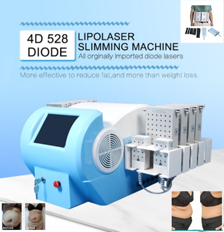 Portable Laser Machine 528Pcs 12 Pads 4 Wavelength 635nm 660nm 810nm 980nm Diode Lipolaser Body Slimming Machine Laser Lipolysis Cellulite Removal Equipment
Portable Laser Machine 528Pcs 12 Pads 4 Wavelength 635nm 660nm 810nm 980nm Diode Lipolaser Body Slimming Machine Laser Lipolysis Cellulite Removal Equipment