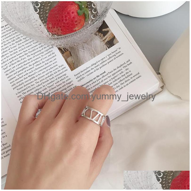 Charm Bracelets South Korea Han Edition S925 Pure Sier Fashionable Contracted Aesthetic Joker Character Of Rome Open Ring Children D Dh2Ti
Charm Bracelets South Korea Han Edition S925 Pure Sier Fashionable Contracted Aesthetic Joker Character Of Rome Open Ring Children D Dh2Ti