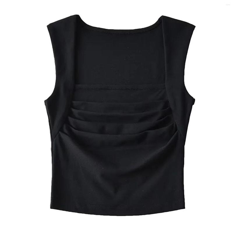 Women' Tanks Women' Sexy Low Cut Slim Folds Simple Casual Sleeveless Ruffled Square Collar Bottom All Match Vest Top Summer 2023, Black
Women' Tanks Women' Sexy Low Cut Slim Folds Simple Casual Sleeveless Ruffled Square Collar Bottom All Match Vest Top Summer 2023, Black
