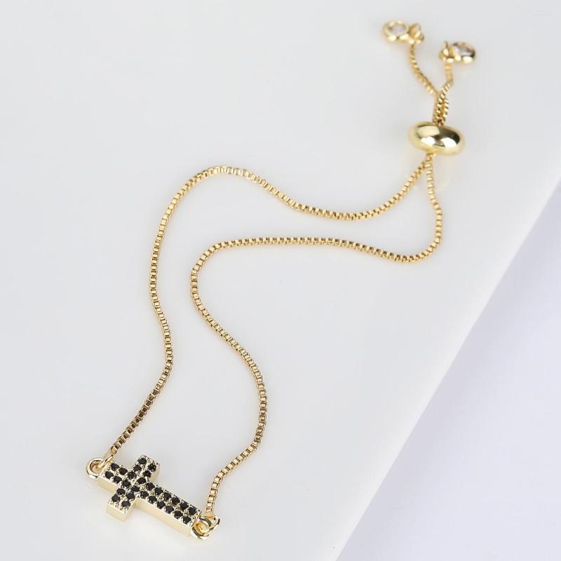 Link Bracelets 4 Color Cubic Zirconia Crystal CZ Cross Slide Adjustable For Women Wholesale Jewelry Gifts
Link Bracelets 4 Color Cubic Zirconia Crystal CZ Cross Slide Adjustable For Women Wholesale Jewelry Gifts