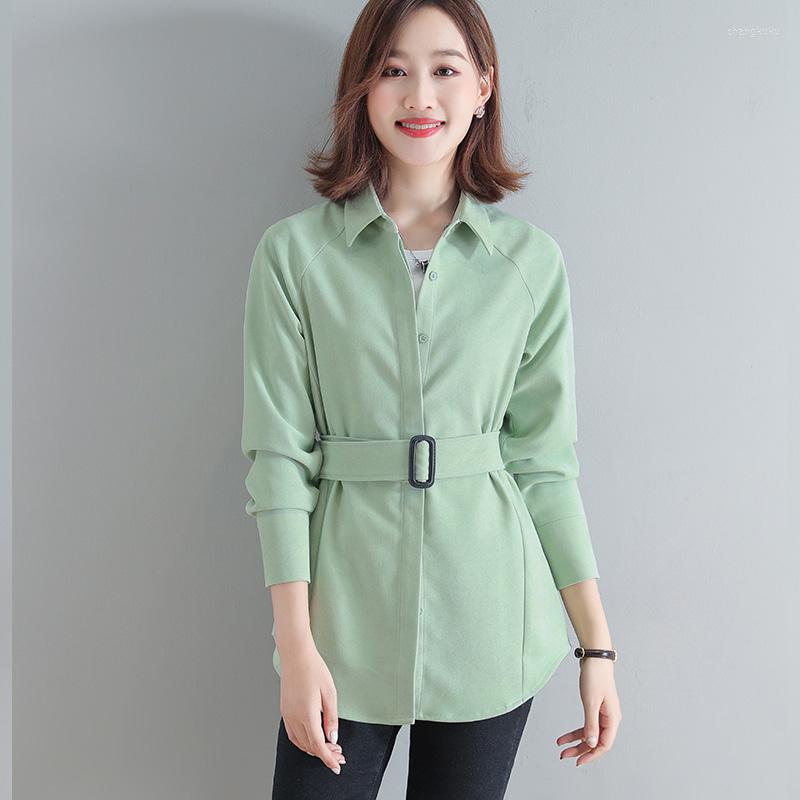Women' Blouses Shirts For Women 2023 Spring Autumn Style Versatile Mid-length Belt Shirt Clothes Blouse Femmes Cjk, Fruit green
Women' Blouses Shirts For Women 2023 Spring Autumn Style Versatile Mid-length Belt Shirt Clothes Blouse Femmes Cjk, Fruit green