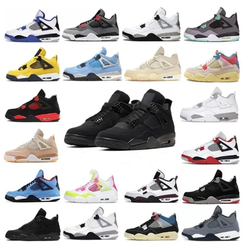 TOP Air Jorden 4 4s Basketball Shoes Men Women jordens Military Black Cat Red Thunder Sneakers Trainers
TOP Air Jorden 4 4s Basketball Shoes Men Women jordens Military Black Cat Red Thunder Sneakers Trainers