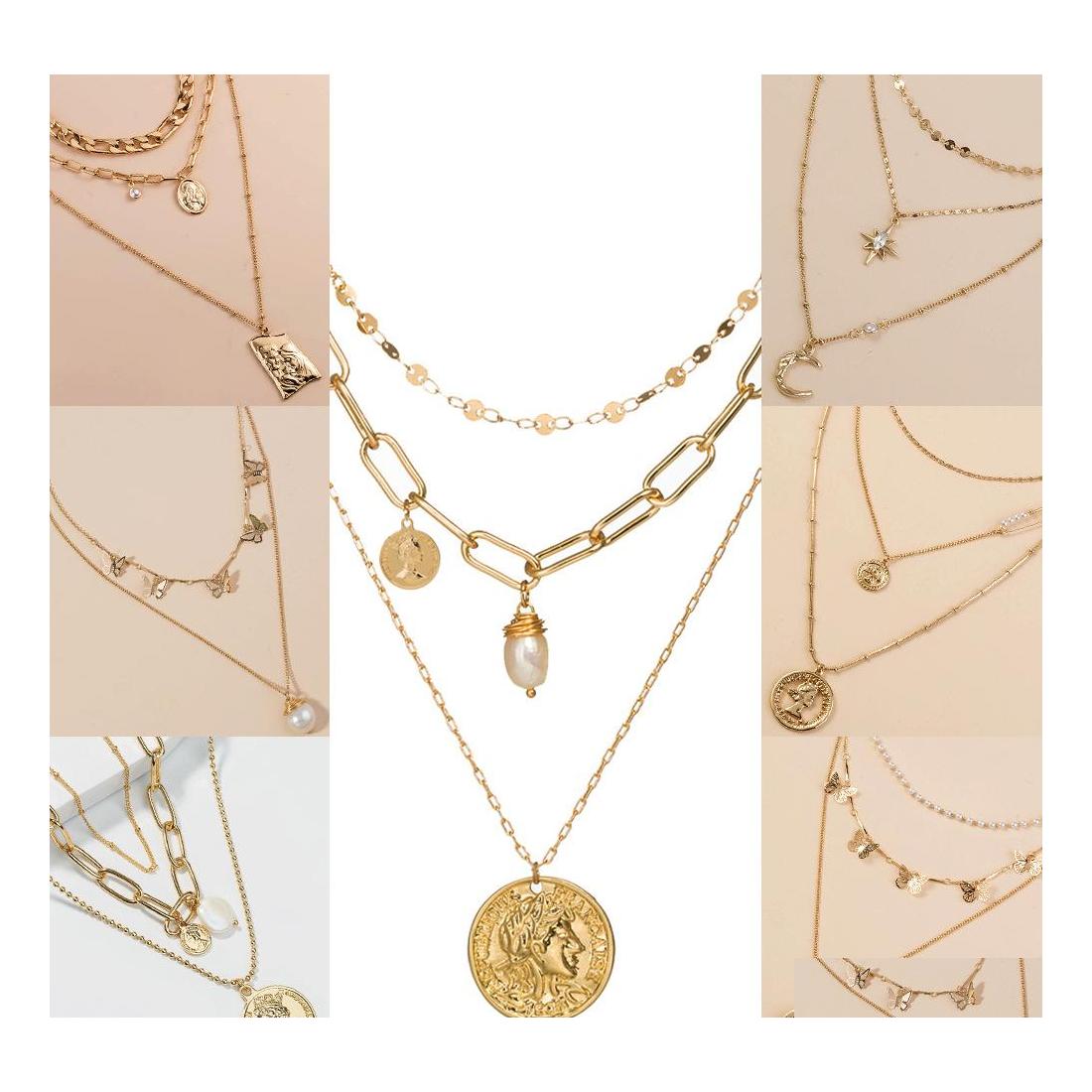 Pendant Necklaces Personalized Bohemian Gold Butterfly Pearl For Women Fashion Mtilayer Necklace Portrait Chokers Jewelry Drop Deliv Otcek
Pendant Necklaces Personalized Bohemian Gold Butterfly Pearl For Women Fashion Mtilayer Necklace Portrait Chokers Jewelry Drop Deliv Otcek