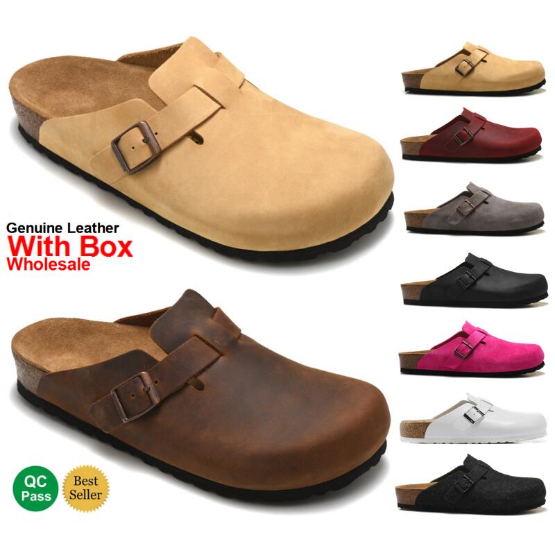 Sandals BIRKENSTOCKS Boston Prostitution Slippers Big Size Men Women Summer Beach shoes Casual Shoes Clogs outdoor Beach Sandal 35-46 Wrapped Toe Real Leather, Color-7
Sandals BIRKENSTOCKS Boston Prostitution Slippers Big Size Men Women Summer Beach shoes Casual Shoes Clogs outdoor Beach Sandal 35-46 Wrapped Toe Real Leather, Color-7
