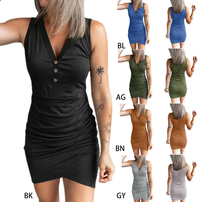 Casual Dresses Sexy V Neck Button Mini Bodycon Tank Dress 2023 Female Summer Sleeveless Solid Color Package Hip Party Clubwear Sundress, Army green
Casual Dresses Sexy V Neck Button Mini Bodycon Tank Dress 2023 Female Summer Sleeveless Solid Color Package Hip Party Clubwear Sundress, Army green