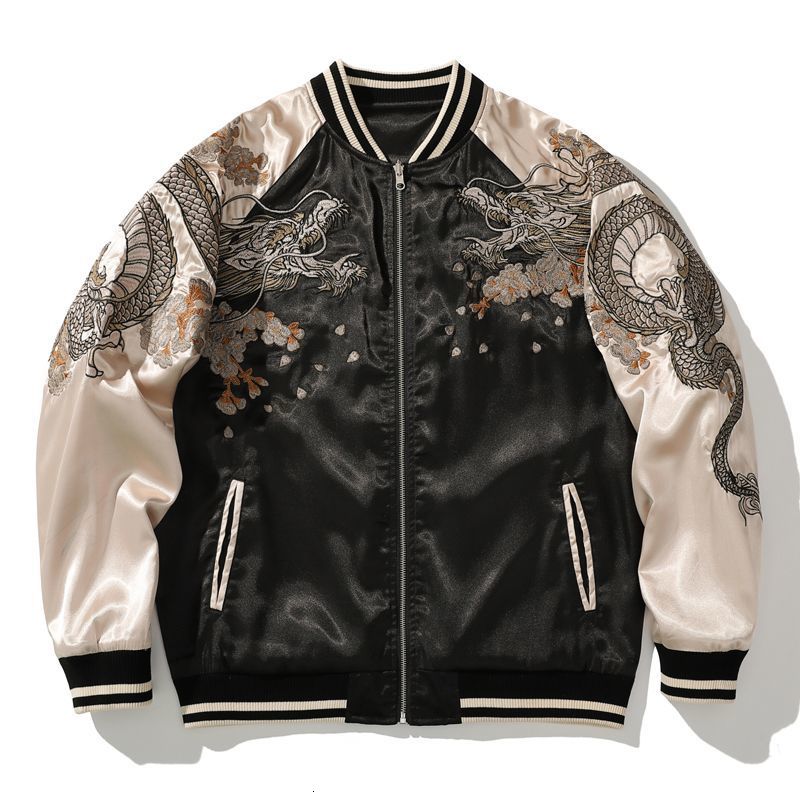 Men's Jackets Spring and Autumn Embroidered Jacket Dragon Animal Baseball Uniform Contrast Color Casual Couple Clothes 230203, Red
Men's Jackets Spring and Autumn Embroidered Jacket Dragon Animal Baseball Uniform Contrast Color Casual Couple Clothes 230203, Red