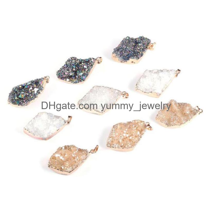 Pendant Necklaces Natural Stone Quartz Irregar Shape Pendants Crystal Cluster Necklace For Jewelry Making Diy Accessorie Drop Deliver Dhjkl
Pendant Necklaces Natural Stone Quartz Irregar Shape Pendants Crystal Cluster Necklace For Jewelry Making Diy Accessorie Drop Deliver Dhjkl