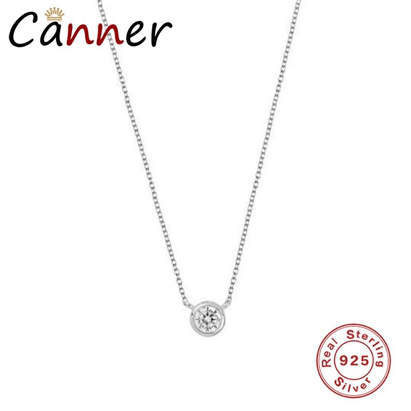 Chains Sterling Silver Zircon Crystal Pendant Choker Necklace Silver/Gold Color Chain 2023 Fashion Jewelry For Women
Chains Sterling Silver Zircon Crystal Pendant Choker Necklace Silver/Gold Color Chain 2023 Fashion Jewelry For Women