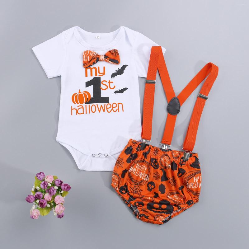 Clothing Sets FOCUSNORM Halloween Infant Baby Boys Gentlemen Clothes 2pcs Bow Letter Printed Short Sleeve Romper Suspender Shorts 0-18M, Picture shown
Clothing Sets FOCUSNORM Halloween Infant Baby Boys Gentlemen Clothes 2pcs Bow Letter Printed Short Sleeve Romper Suspender Shorts 0-18M, Picture shown