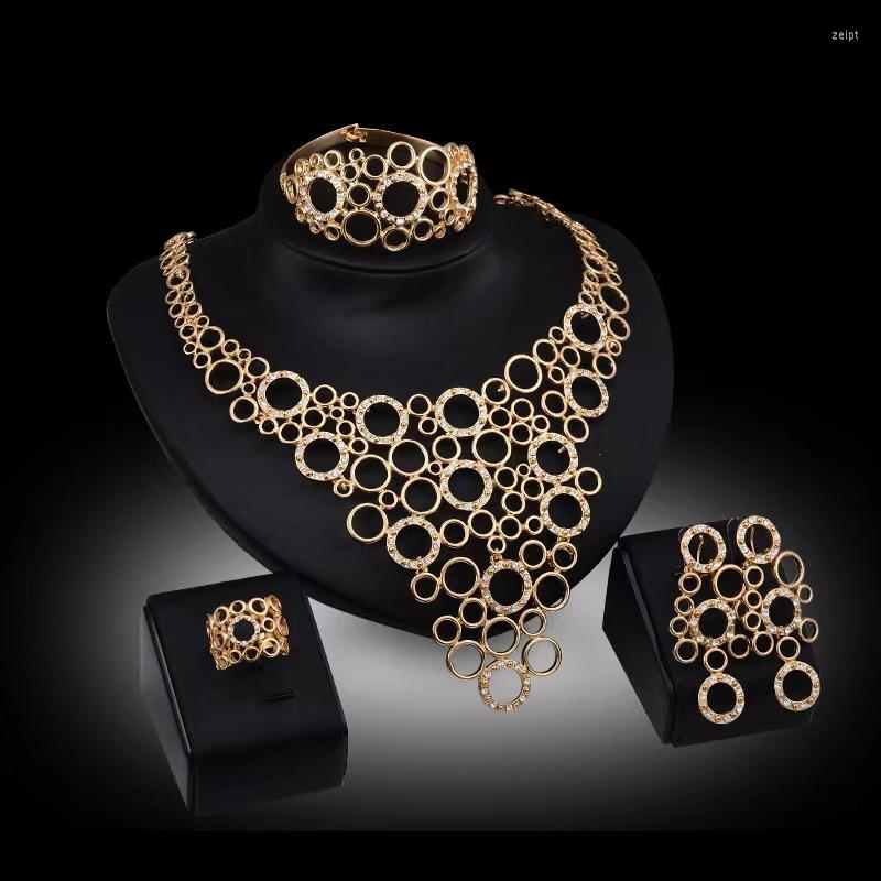 Necklace Earrings Set Women Fashion Sappire Pearl Jewelry Gold Color Rhinestone Necklace/Earrings/Bracelet/Ring Wedding, Picture shown
Necklace Earrings Set Women Fashion Sappire Pearl Jewelry Gold Color Rhinestone Necklace/Earrings/Bracelet/Ring Wedding, Picture shown