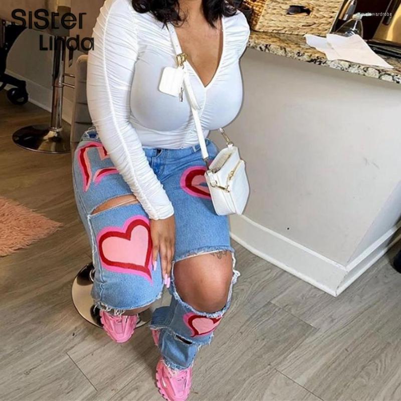 Women' Pants Sisterlinda Vintage Hole Hollow Y2K Cotton Denim Trousers Women Fashion Love Print High Waist Loose Straight Jeans Female, Pink
Women' Pants Sisterlinda Vintage Hole Hollow Y2K Cotton Denim Trousers Women Fashion Love Print High Waist Loose Straight Jeans Female, Pink