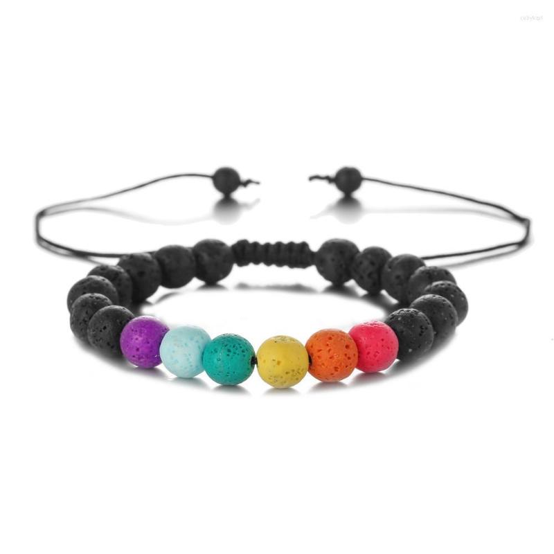 Strand 7 Chakra Lava Bracelet Men Women Natural Healing Jewellery Yoga Meditation Drop Pulseras Mujer Gift
Strand 7 Chakra Lava Bracelet Men Women Natural Healing Jewellery Yoga Meditation Drop Pulseras Mujer Gift