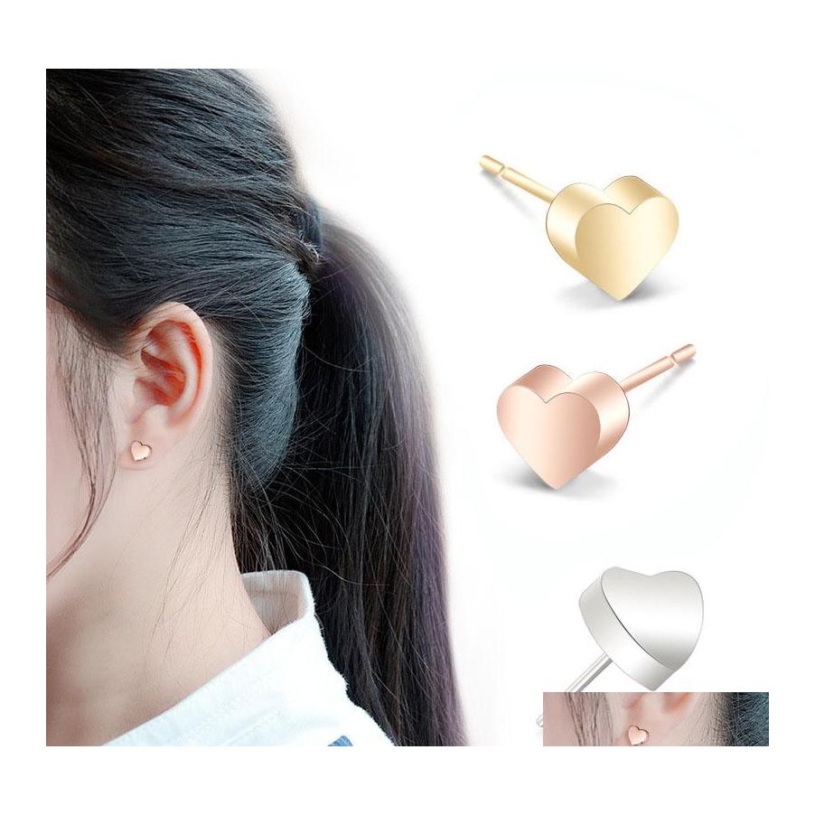 Stud Heart Stainless Steel Earrings Minimalist Small Love Cute Korean Style For Lady Women Bridesmaid Gift Drop Delivery Jewelry Otk1X
Stud Heart Stainless Steel Earrings Minimalist Small Love Cute Korean Style For Lady Women Bridesmaid Gift Drop Delivery Jewelry Otk1X