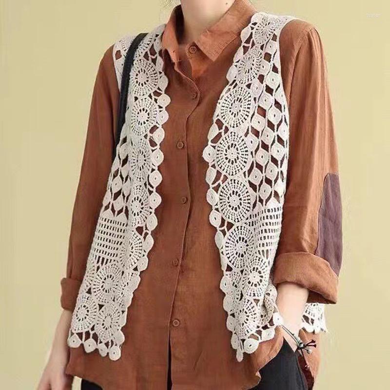 Women's Tanks Summer White Lace Knitting Waistcoat For Women Loose Cardigan Sleeveless Hollow Out Vest Thin Crochet Top Coat
Women's Tanks Summer White Lace Knitting Waistcoat For Women Loose Cardigan Sleeveless Hollow Out Vest Thin Crochet Top Coat