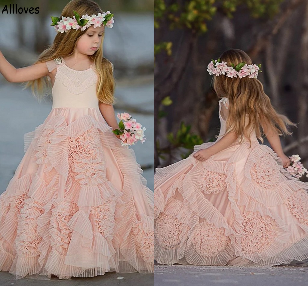 Adorable Pink Pleated Ruffles Flower Girl Dresses For Wedding Beach Boho Lace Little Girls's Party Birthday Gowns Kids Infant First Holy Comunion Chic Dress CL1775, Ivory
Adorable Pink Pleated Ruffles Flower Girl Dresses For Wedding Beach Boho Lace Little Girls's Party Birthday Gowns Kids Infant First Holy Comunion Chic Dress CL1775, Ivory