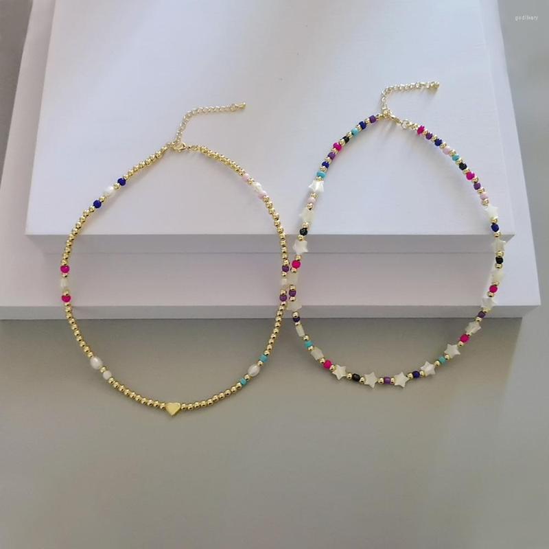 Choker KKBEAD Natural Shell Star Beaded Necklace Women Ins Fahsoin Gold Color Pearl Fashion Y2k Jewelry Collar
Choker KKBEAD Natural Shell Star Beaded Necklace Women Ins Fahsoin Gold Color Pearl Fashion Y2k Jewelry Collar
