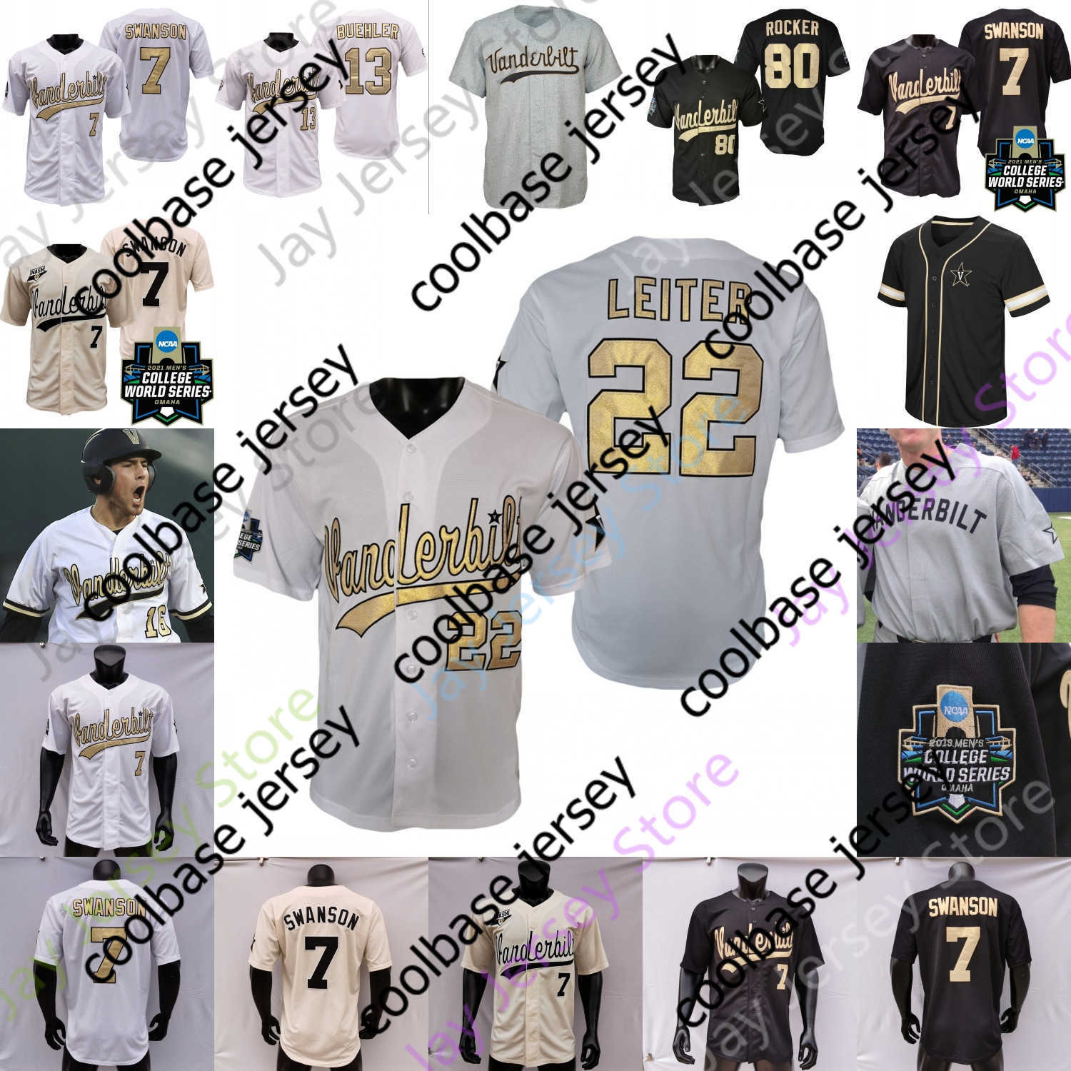 Baseball Jerseys 2021 NCAA College Baseball WS Vanderbilt Commodores Jersey Bradfield Jr. Tate Kolwyck Spencer Jones Carter Holton Patrick, Grey iii
Baseball Jerseys 2021 NCAA College Baseball WS Vanderbilt Commodores Jersey Bradfield Jr. Tate Kolwyck Spencer Jones Carter Holton Patrick, Grey iii