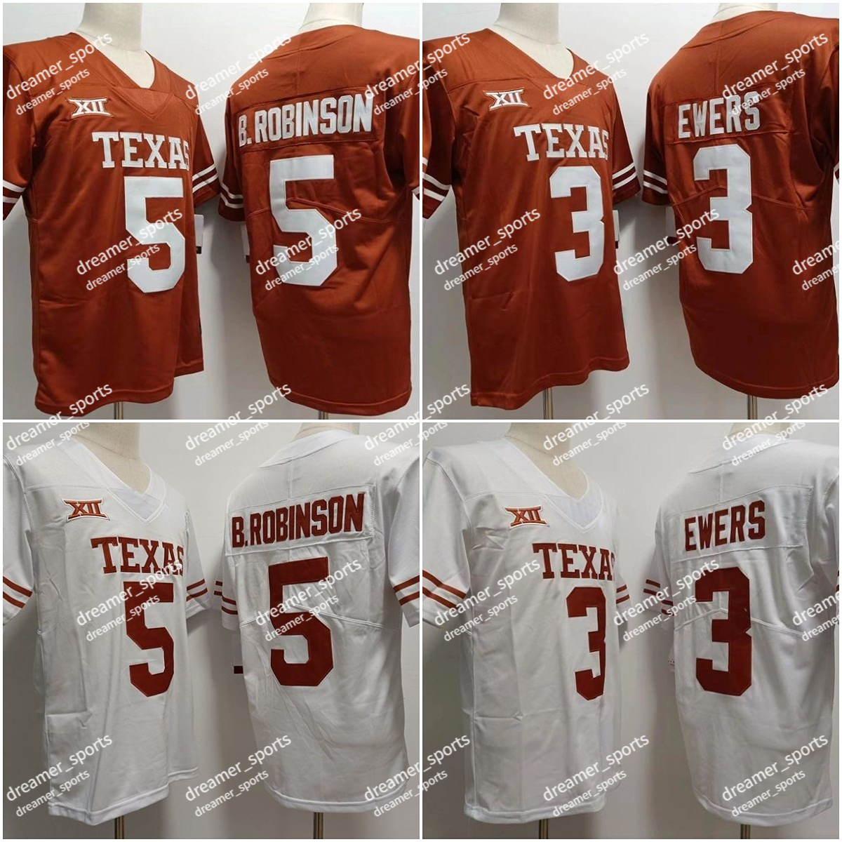 Texas Longhorns 5 Bijan Robinson Football Jersey B.Robinson 3 Quinn Ewers White Brown Men New Jerseys Stitched, Men jersey
Texas Longhorns 5 Bijan Robinson Football Jersey B.Robinson 3 Quinn Ewers White Brown Men New Jerseys Stitched, Men jersey