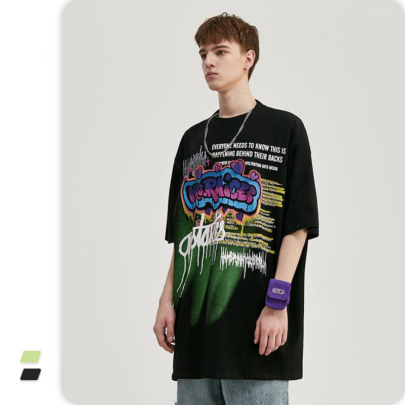 Men's T Shirts VIMASS 2023 Spring Summer Tide Brand Personality Graffiti Print Loose Short Sleeved Tshirt, Black
Men's T Shirts VIMASS 2023 Spring Summer Tide Brand Personality Graffiti Print Loose Short Sleeved Tshirt, Black
