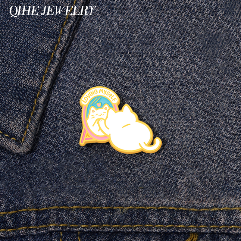 Cartoon Cat Enamel Pin Brooch adge Animal Loveing Myself Kitten Hat Metal Backpack Sweater Custom Accessories Friend Jewelry
Cartoon Cat Enamel Pin Brooch adge Animal Loveing Myself Kitten Hat Metal Backpack Sweater Custom Accessories Friend Jewelry