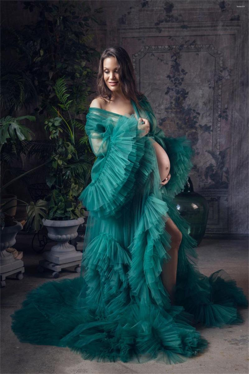Women's Sleepwear Deep V Neck Materity Gown Tulle Floor Length Long Tiered Ruffles Sleeve Bathrobe Designed For Po Party Evening Prom, Red
Women's Sleepwear Deep V Neck Materity Gown Tulle Floor Length Long Tiered Ruffles Sleeve Bathrobe Designed For Po Party Evening Prom, Red