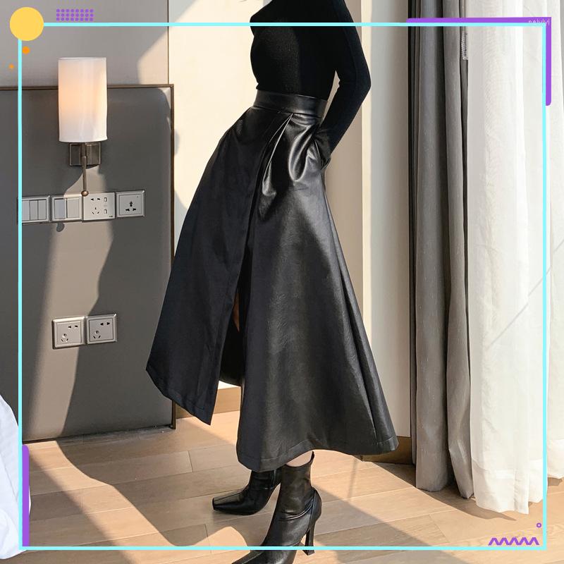 Skirts 2023 Autumn Dress Women' Fashion Temperament High Waist Half Length Large Swing A-line Skirt Leather
Skirts 2023 Autumn Dress Women' Fashion Temperament High Waist Half Length Large Swing A-line Skirt Leather