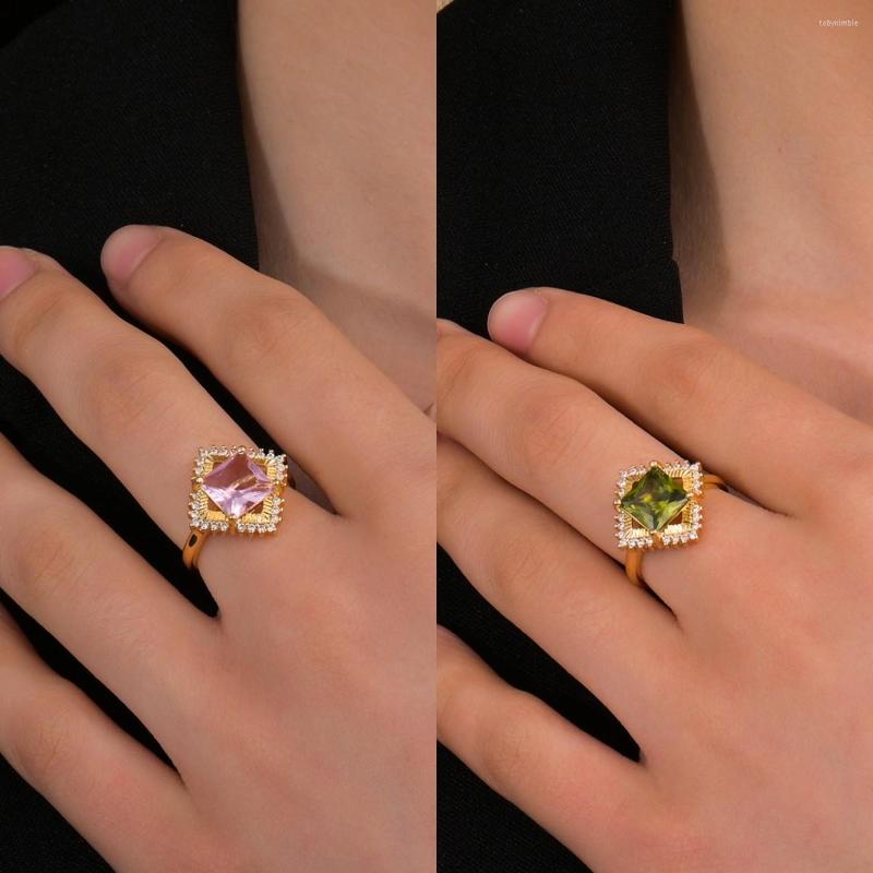 Wedding Rings Square Cubic Zirconia Ring For Women Simple Geometric Opening Finger Bands Fashion Jewelry
Wedding Rings Square Cubic Zirconia Ring For Women Simple Geometric Opening Finger Bands Fashion Jewelry
