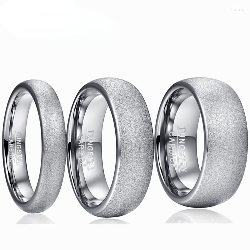 Wedding Rings 4mm&6mm&8mm Tungsten Carbide Ring Sandblasted Steel Color Dome Frosted Women Men's Jewelry
Wedding Rings 4mm&6mm&8mm Tungsten Carbide Ring Sandblasted Steel Color Dome Frosted Women Men's Jewelry