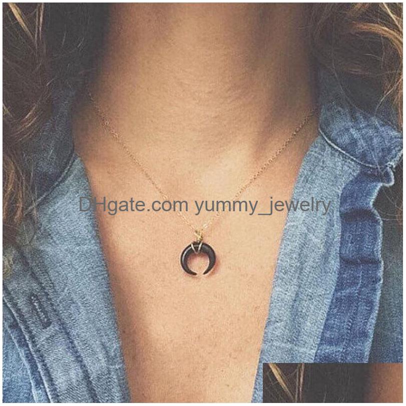 Pendant Necklaces Simple Vintage Copper Wire Winding Ox Horn Crescent Moon Women Colar Jewelry Clavicle Necklace Gift Yn527Pendant D Dhurm
Pendant Necklaces Simple Vintage Copper Wire Winding Ox Horn Crescent Moon Women Colar Jewelry Clavicle Necklace Gift Yn527Pendant D Dhurm