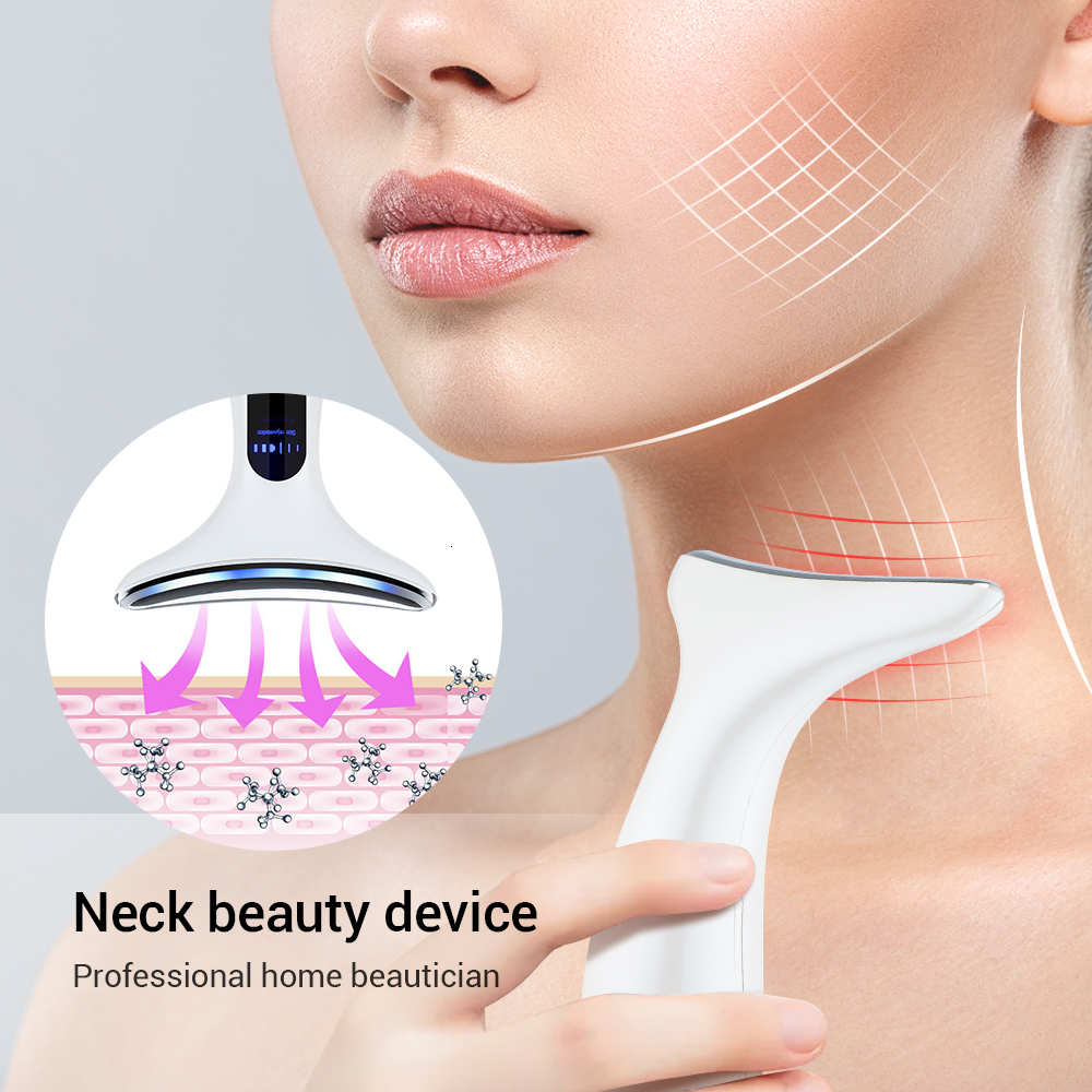 Face Massager EMS Microcurrent Face Neck Beauty Device LED Pon Firming Rejuvenation Anti Wrinkle Thin Double Chin Skin Care Massager 230203